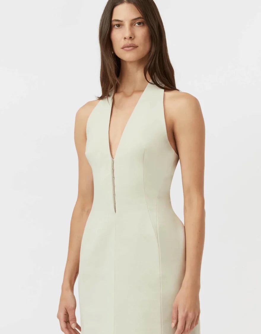 Camilla And Marc Petra Mini Pistachio Grey Dress 