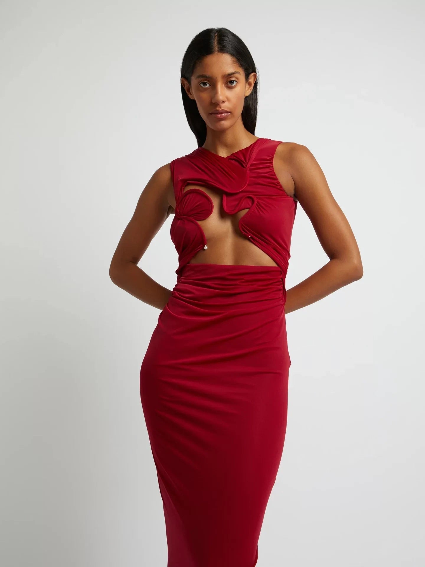 Christopher Esber Venus Tank Dress Cherry Dress 