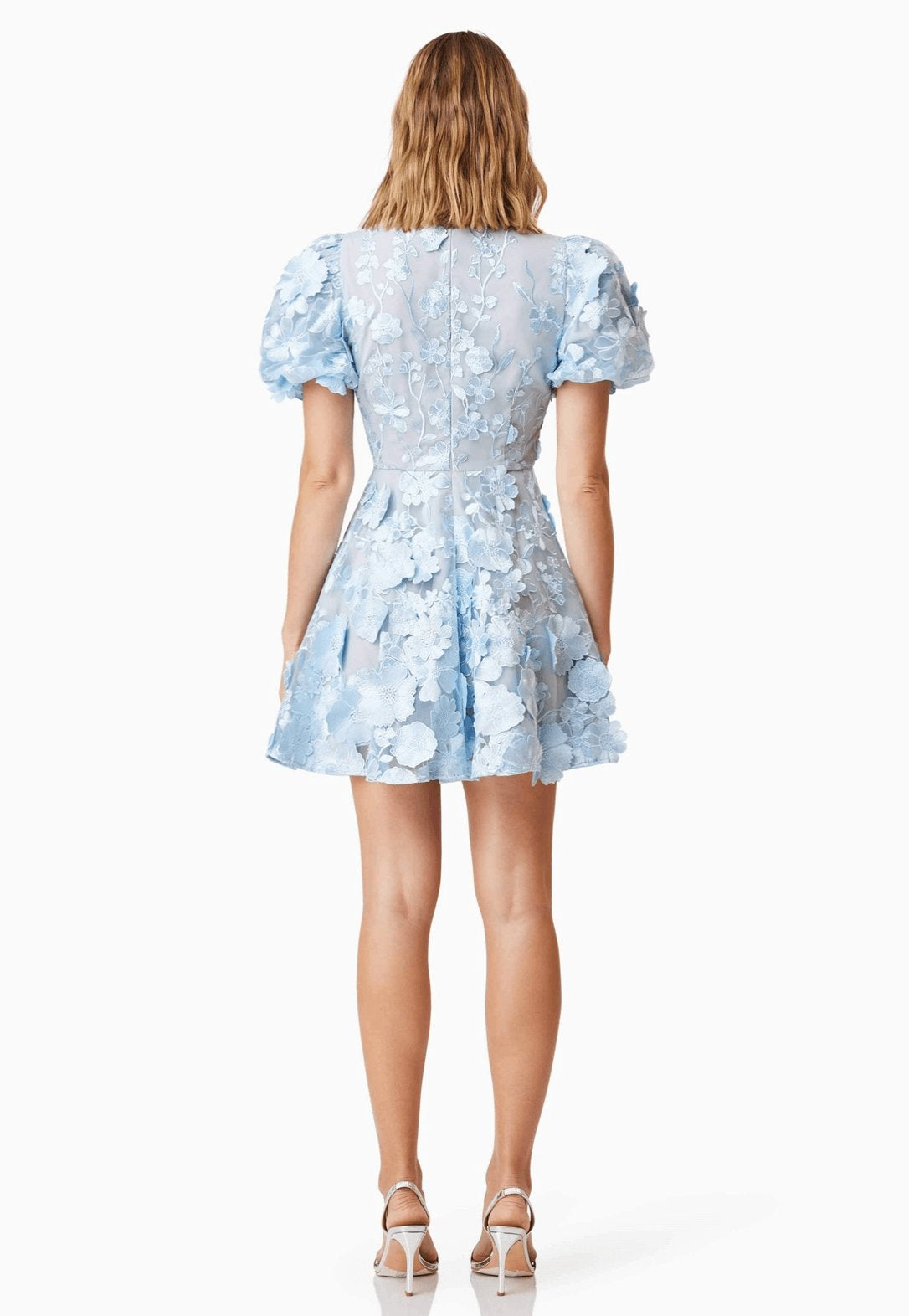 Eastend Wardrobe Selene Floral Mini Dress Blue Dress 
