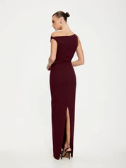 Effie Kats Inaya Gown Wine Dress 