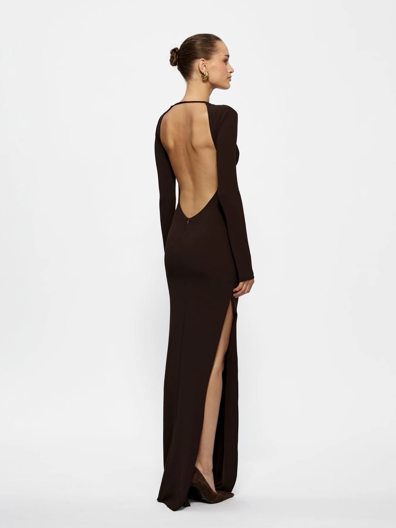 Effie Kats Indie Gown Coffee Dress 