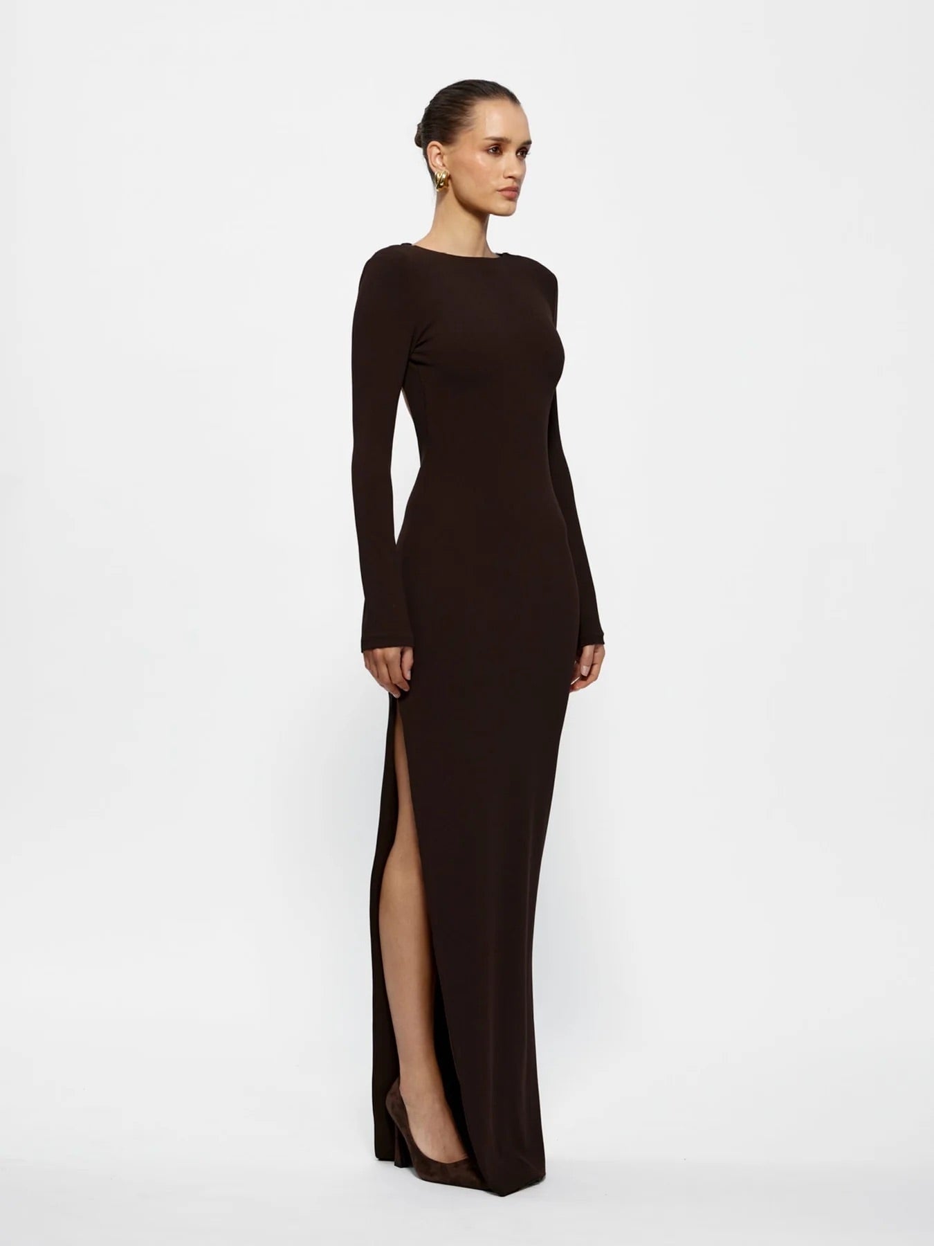 Effie Kats Indie Gown Coffee Dress 