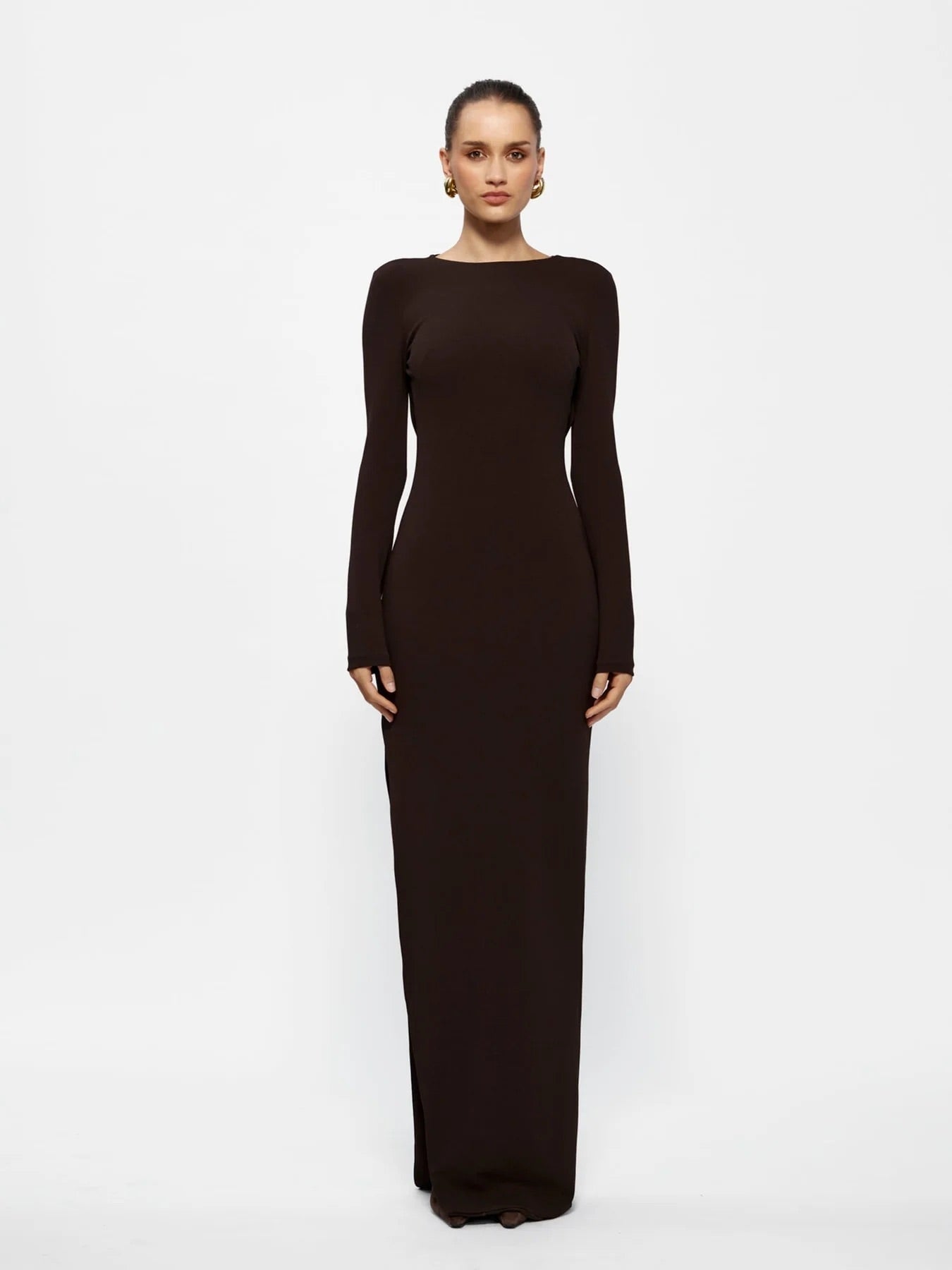 Effie Kats Indie Gown Coffee Dress 