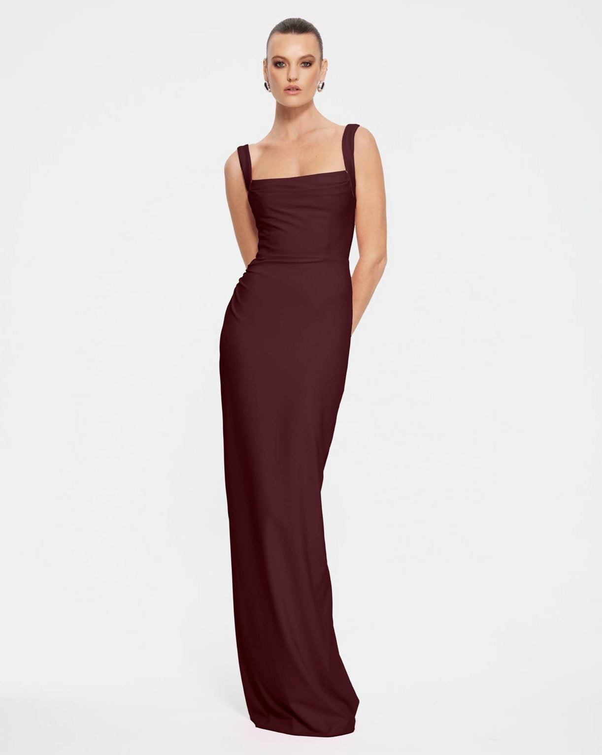 Effie Kats Marbella Gown Wine Dress 