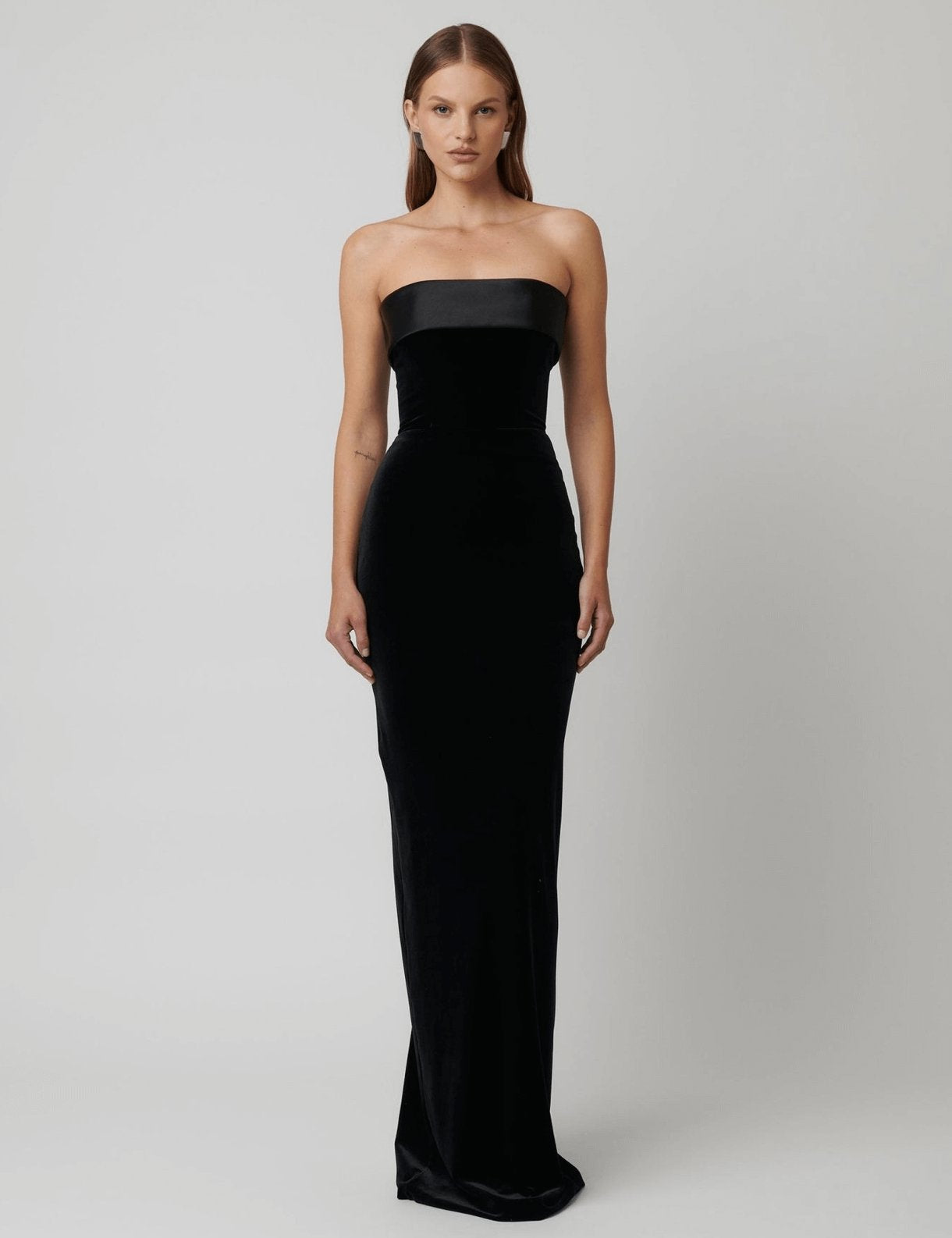 Effie Kats Monroe Gown - Black Velvet Dress 