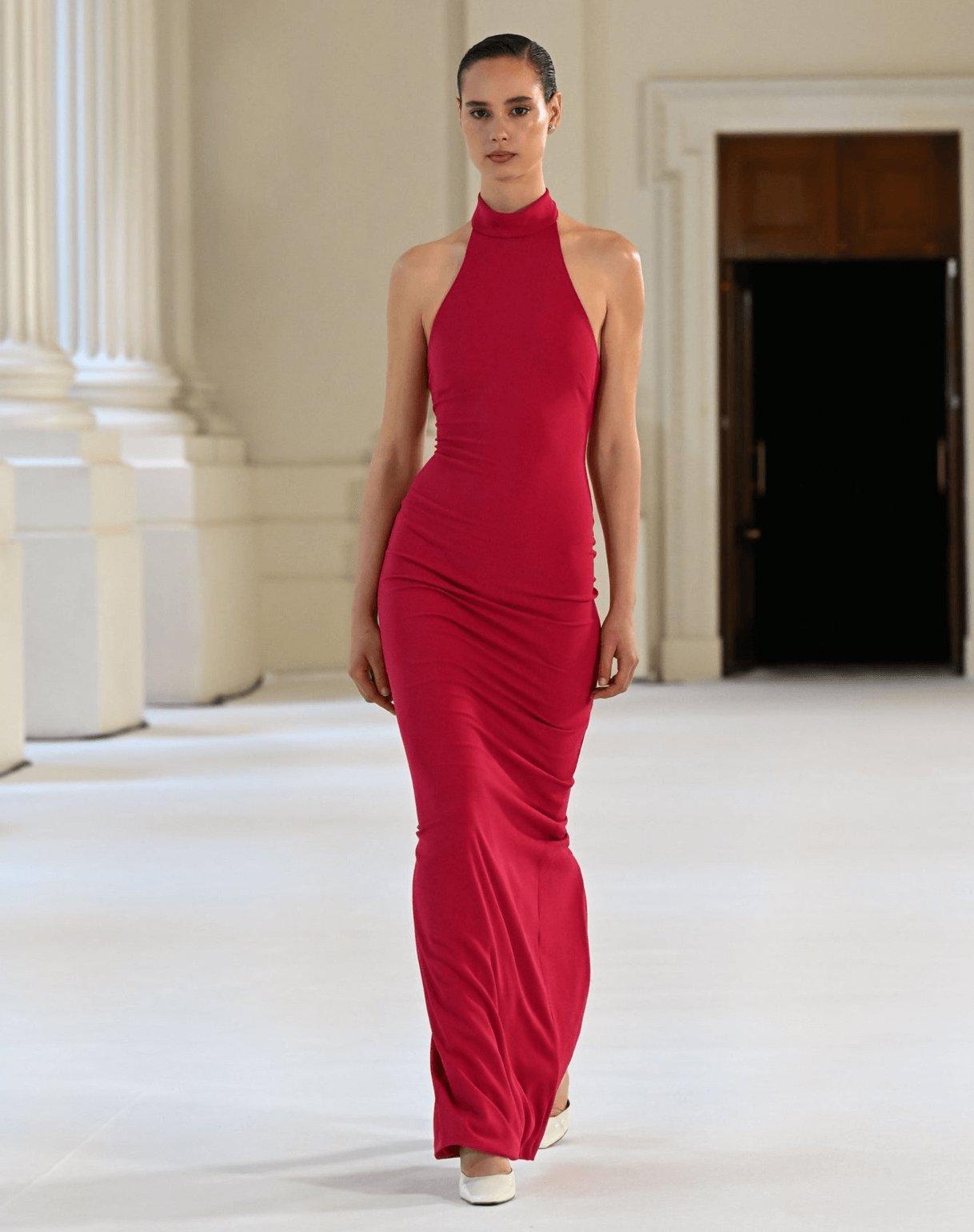 Effie Kats Rhi Gown Raspberry Dress 