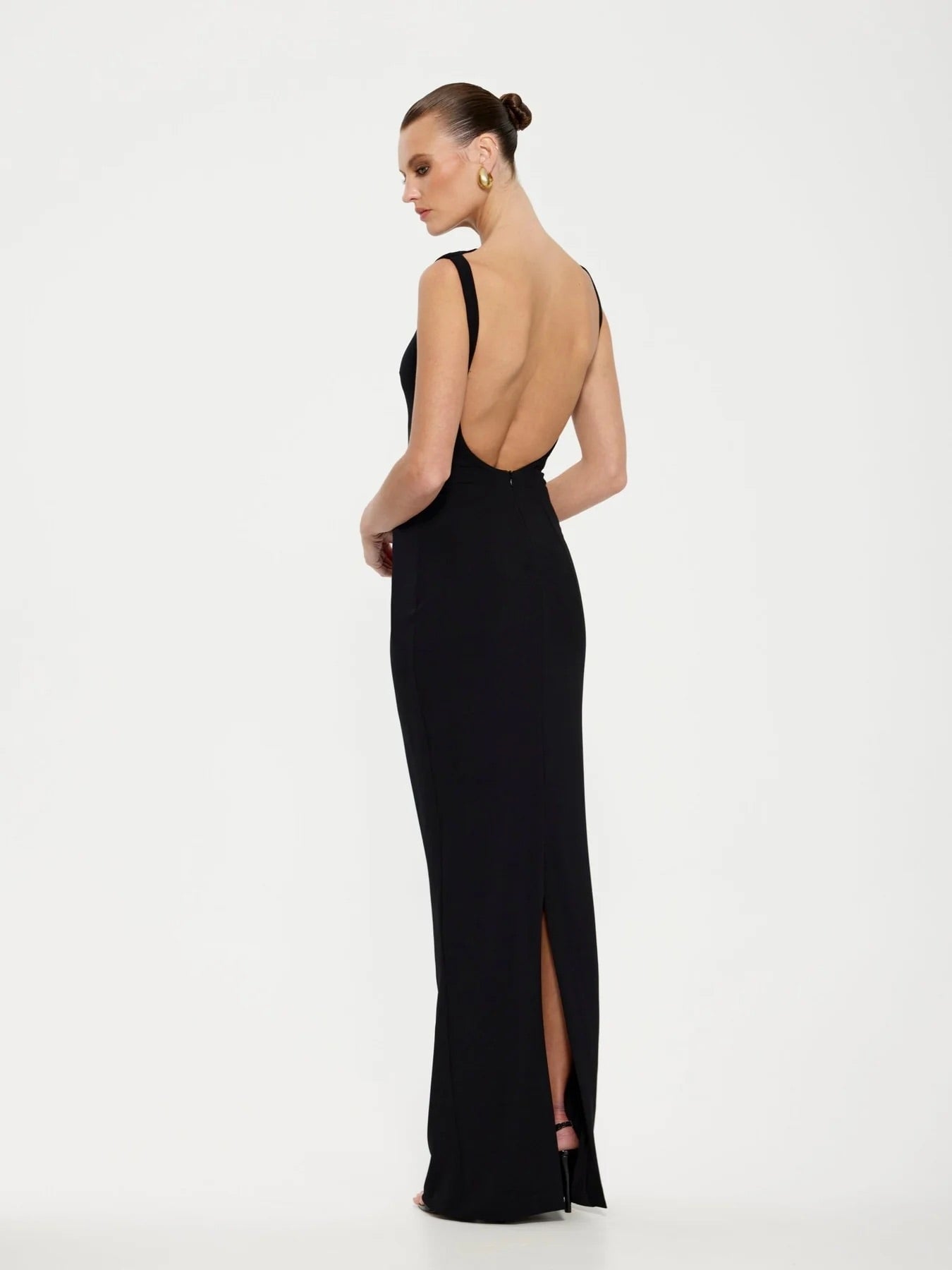 ワンピース Andmary Effie slit dress Black ANDMARY】Effie slit dress