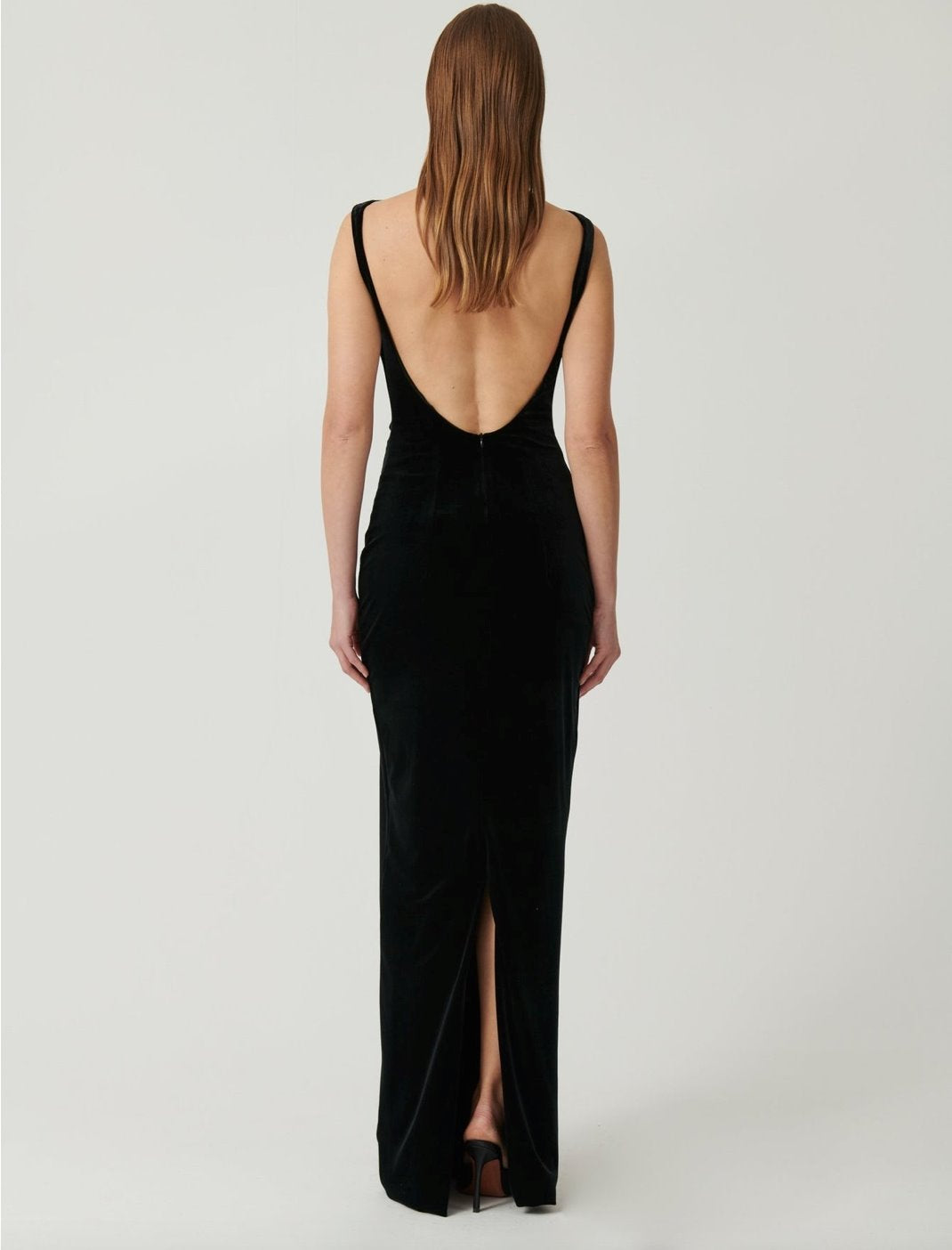 Effie Kats Verona Gown Black Velvet Dress 