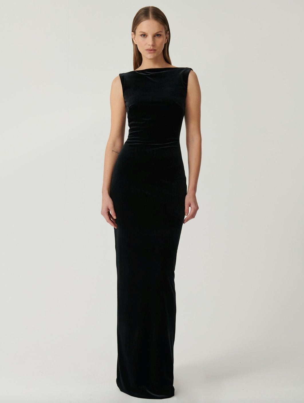 Effie Kats Verona Gown Black Velvet Dress 