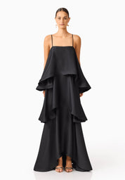 Elliat Tilly Tiered Maxi Dress in Black Dress 