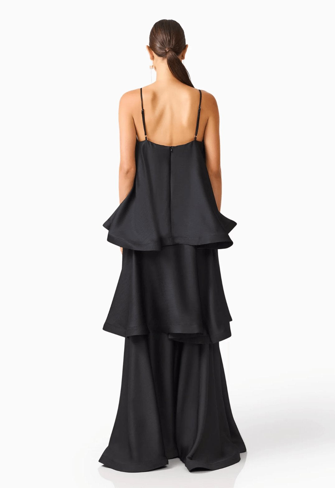 Elliat Tilly Tiered Maxi Dress in Black Dress 