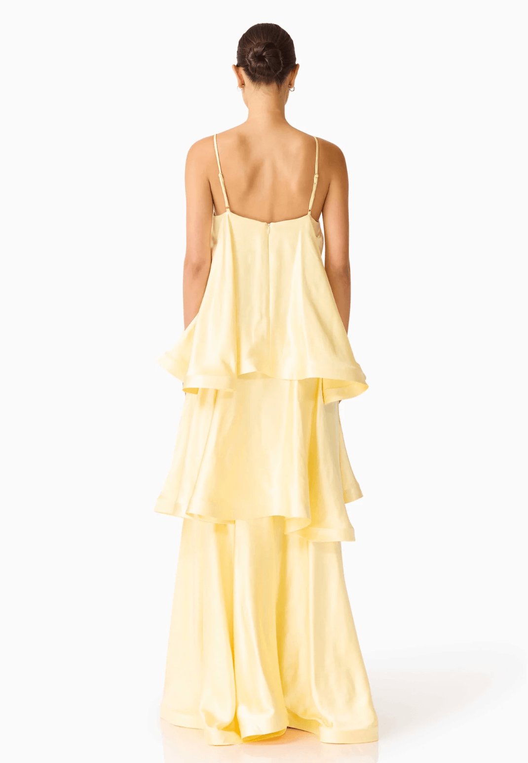 Elliat Tilly Tiered Maxi Dress in Butter Yellow Dress 