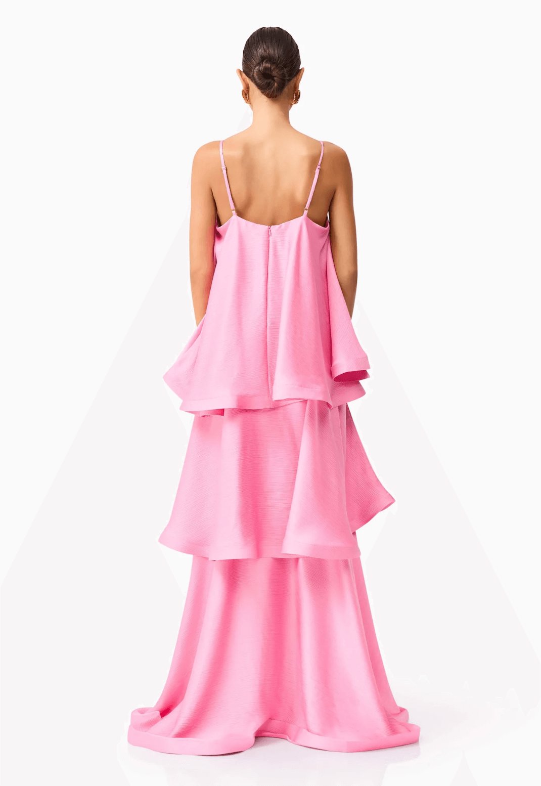 Elliat Tilly Tiered Maxi Dress Pink Dress 