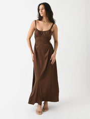 Hansen & Gretel Carlos Maxi Dress Chocolate Dress 