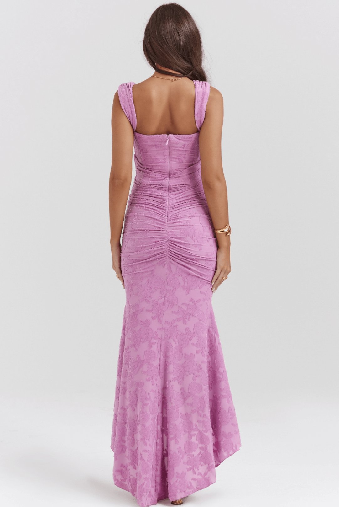 House of CB Cesca Rose Pink Maxi Floral Dress Dress 