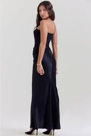 House of CB Persephone Black Strapless Corset Dress Dress 