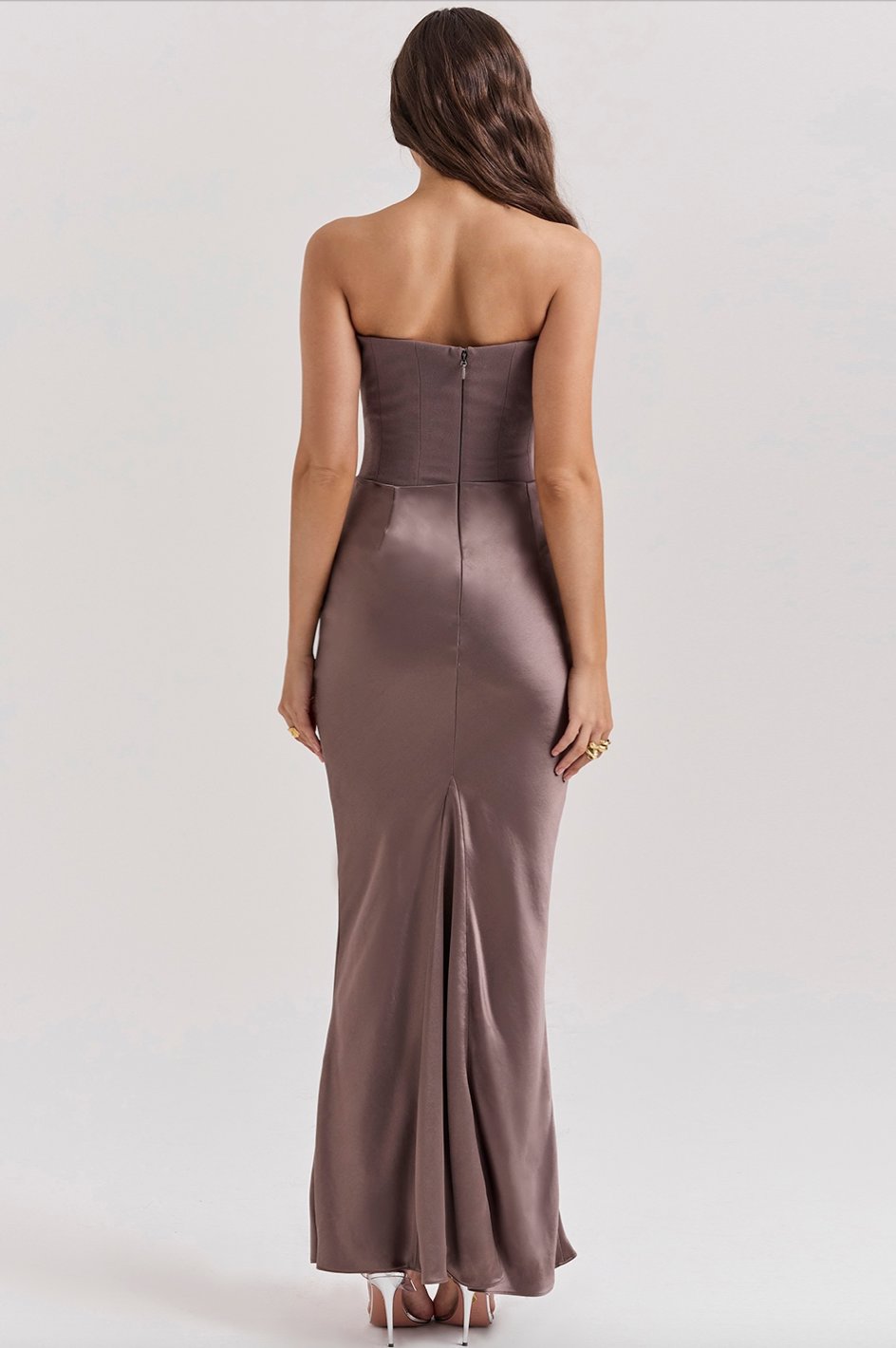 House of CB Persephone Smoke Strapless Corset Dress Dress 