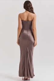 House of CB Persephone Smoke Strapless Corset Dress Dress 