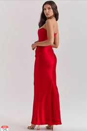 House of CB Persphone Scarlet Strapless Corset Dress Dress 
