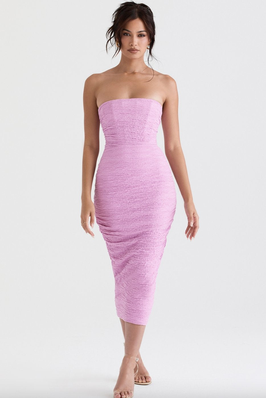 House of CB Tana Strapless Corset Midi Dress Dress 