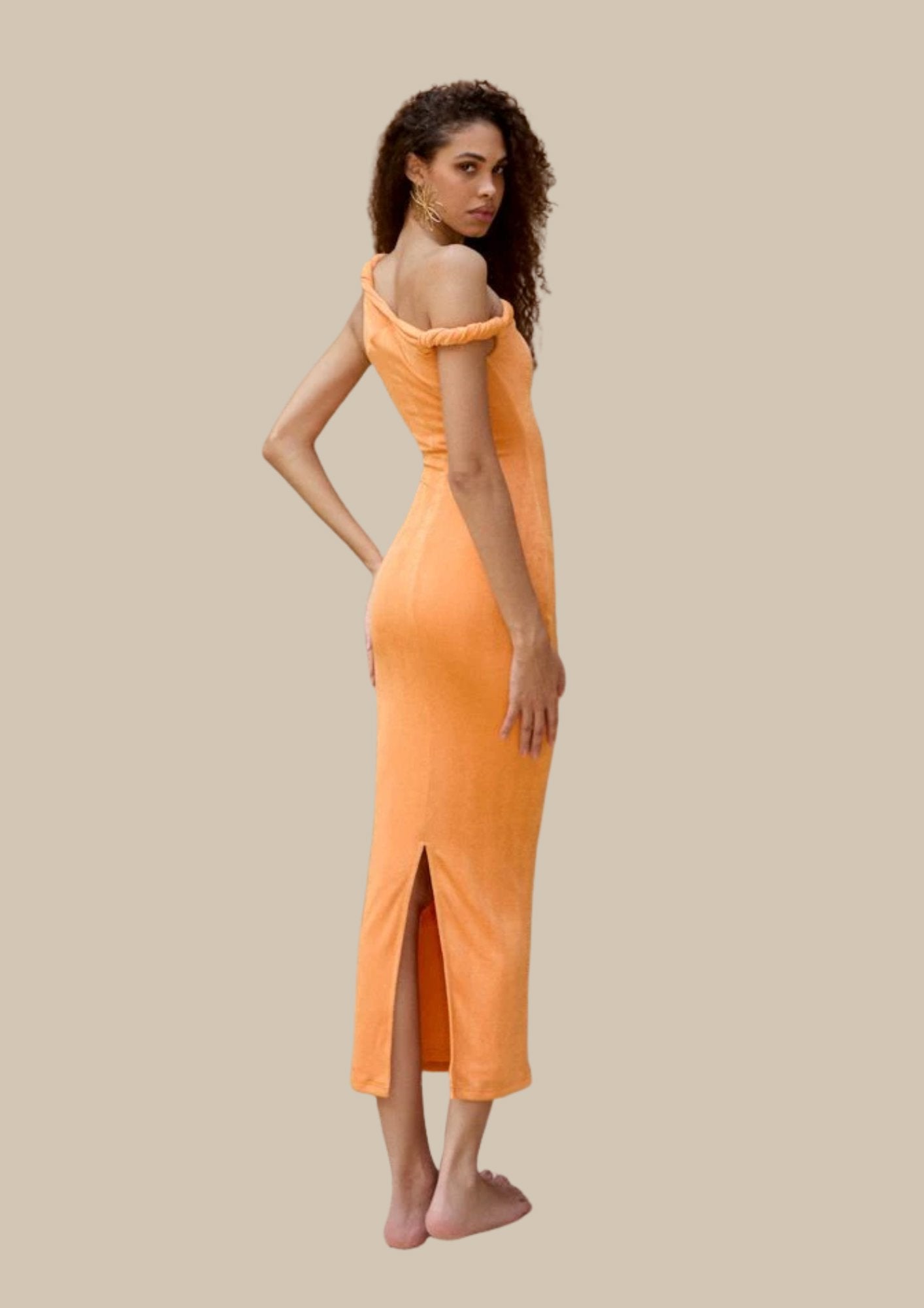 Johansen The Long Poppy Dress Orange Dress 
