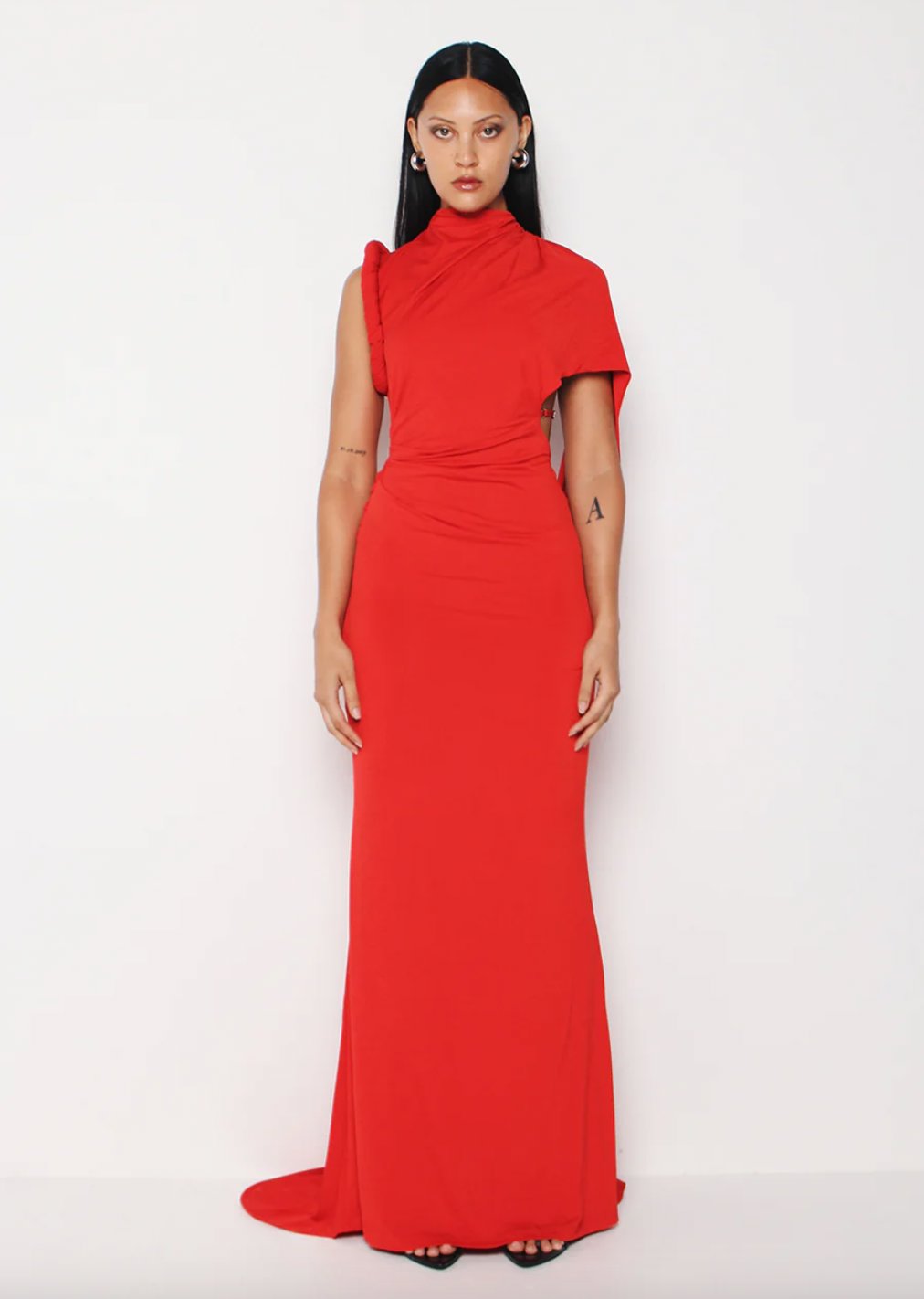 Kourh Neon Maxi Dress Red Dress 