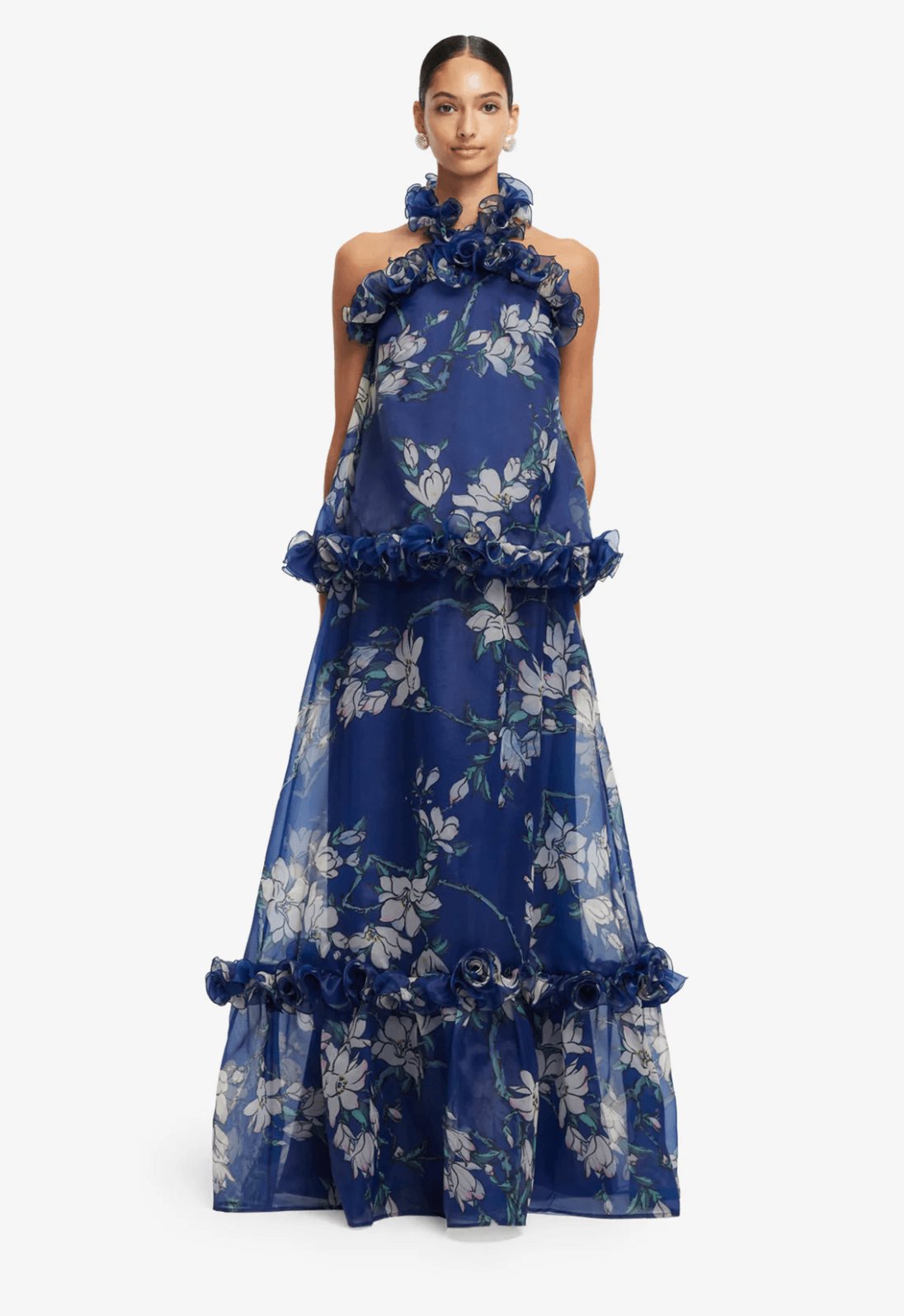 Leo Lin Paige Ruffled Maxi Skirt Set 