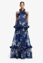 Leo Lin Paige Ruffled Maxi Skirt Set 