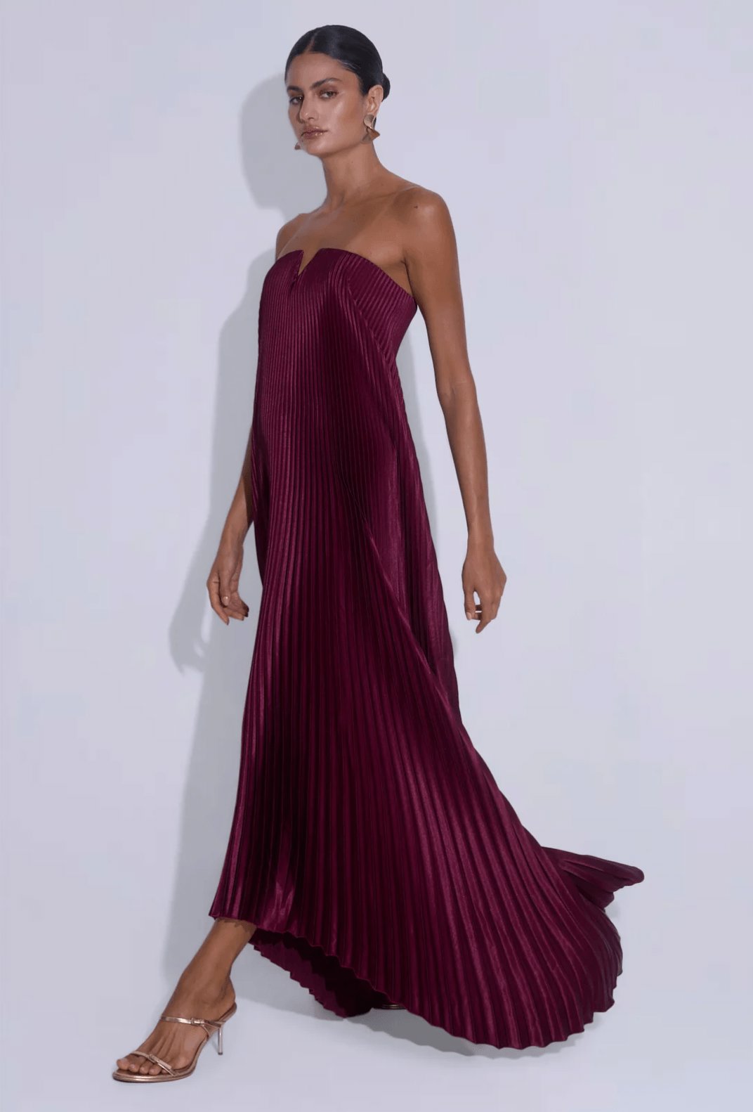 L'idee Black Tie Gown - Wine Dress 
