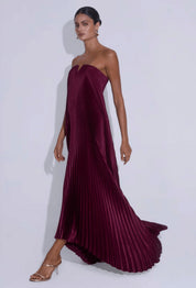 L'idee Black Tie Gown - Wine Dress 