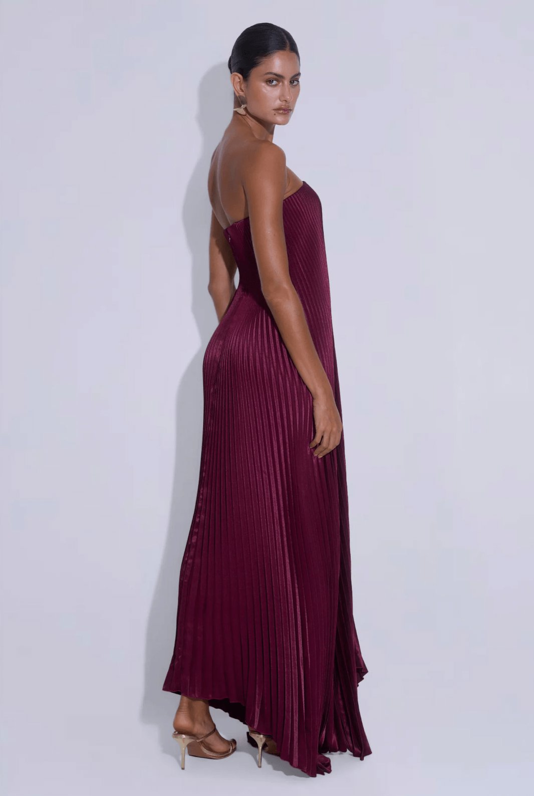 L'idee Black Tie Gown - Wine Dress 