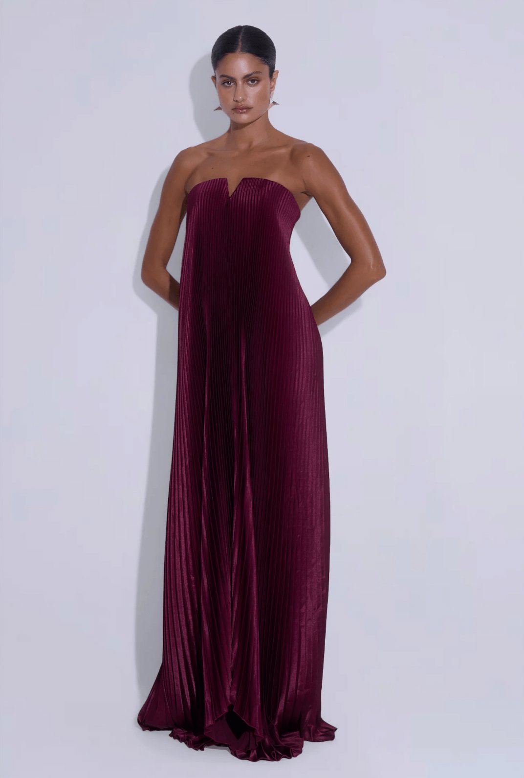 L'idee Black Tie Gown - Wine Dress 