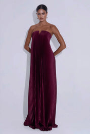 L'idee Black Tie Gown - Wine Dress 