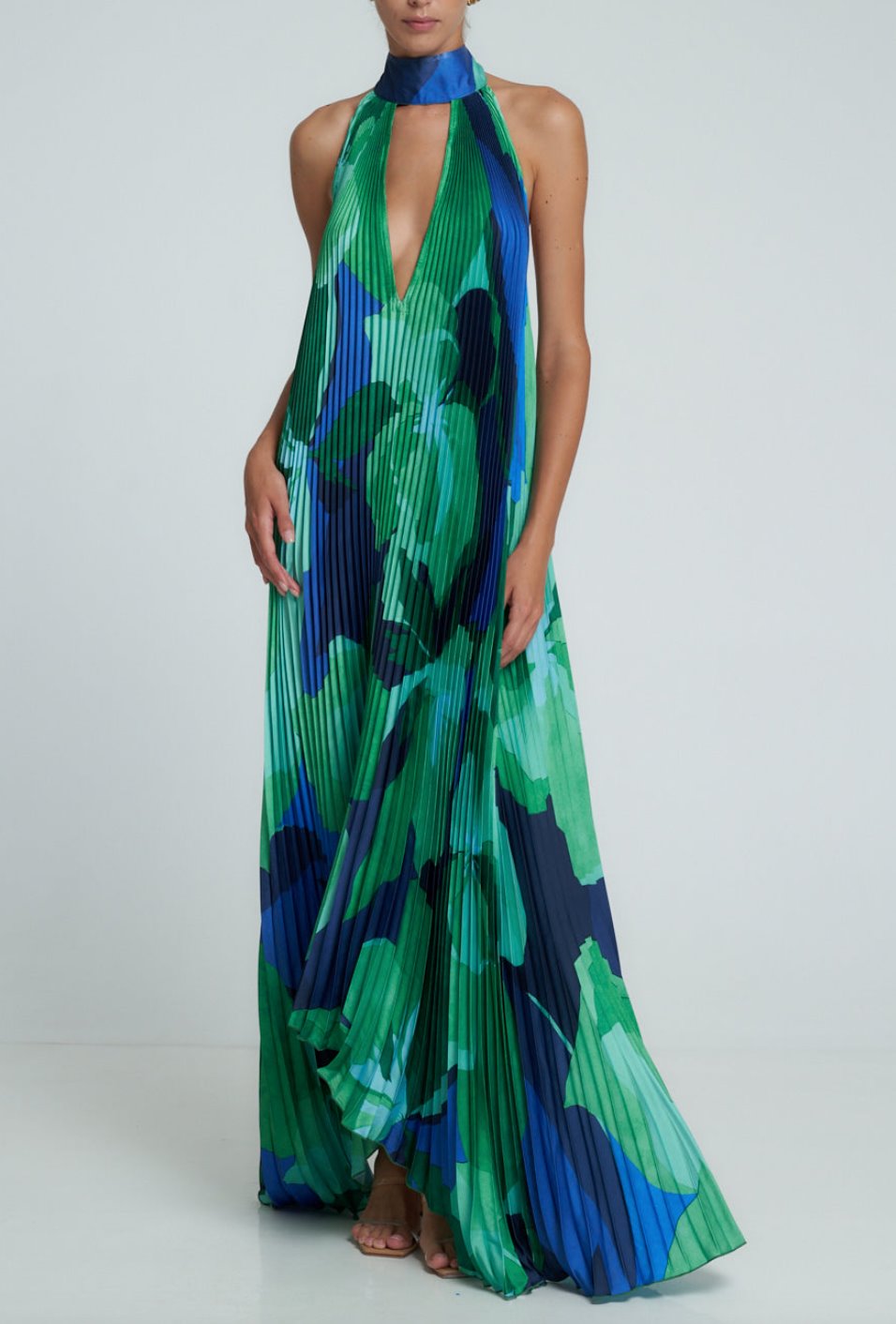 L'idee Opera Gown Capri Green Dress 