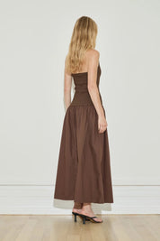 Maison Essentiele Buckle Dress Chocolate Dress 