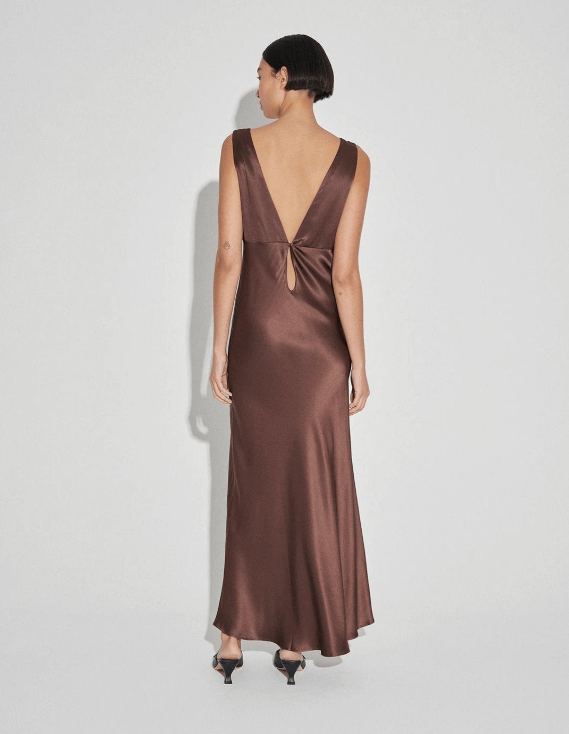 Maison Essentiele Vintage Maxi Chocolate Dress 