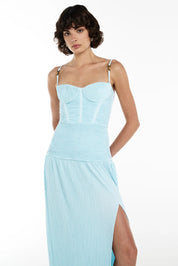 Manning Cartell Double Time Pleat Dress Aqua Spritz Dress 