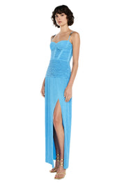 Manning Cartell Double Time Pleat Dress Cerulean Blue Dress 
