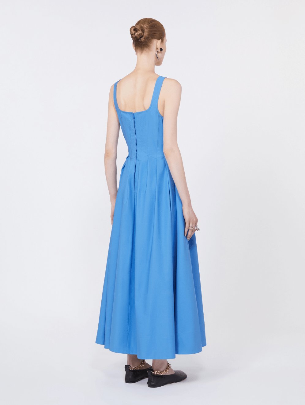 Max Mara Avio Long Sleeveless Cotton Dress Dress 