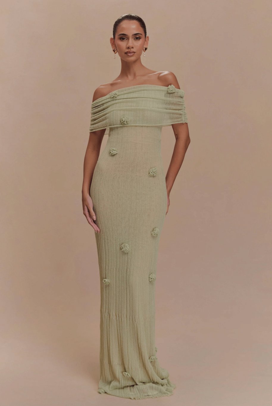 Meshki Brynn Orchid Knit Maxi Dress 