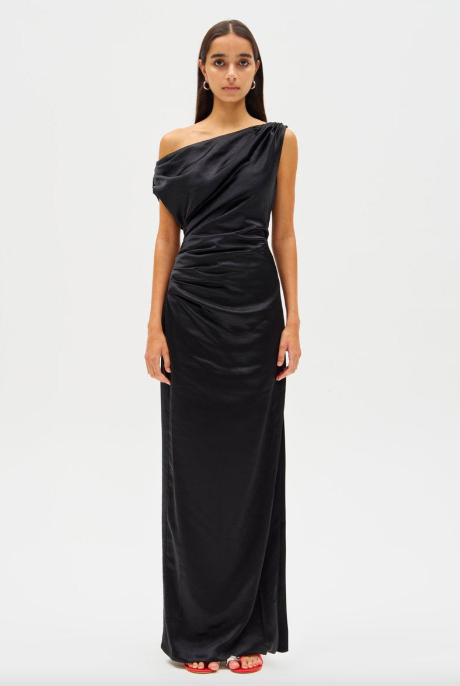 Misha Aster Satin Gown Dress 