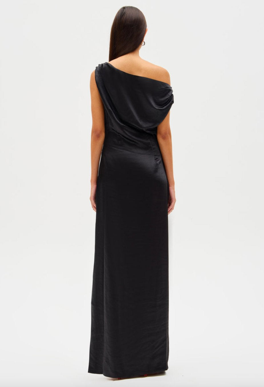 Misha Aster Satin Gown Dress 