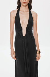 Misha The Jennifer Cupro Dress - Black Dress 