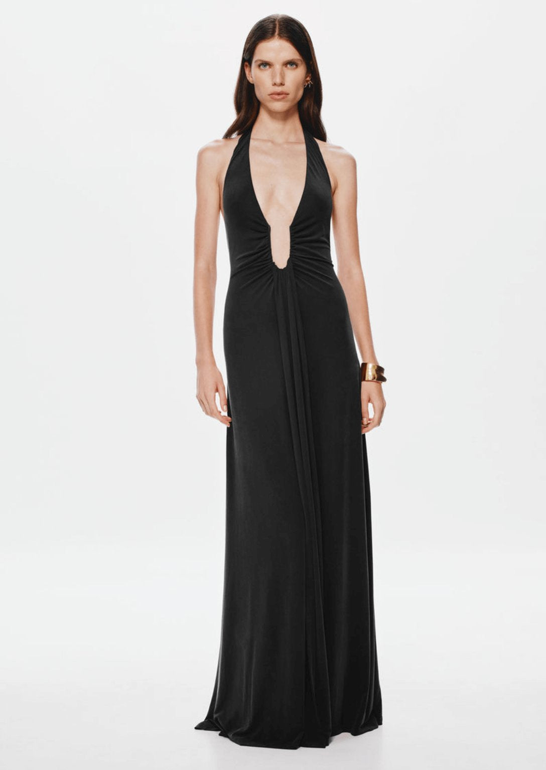Misha The Jennifer Cupro Dress - Black Dress 