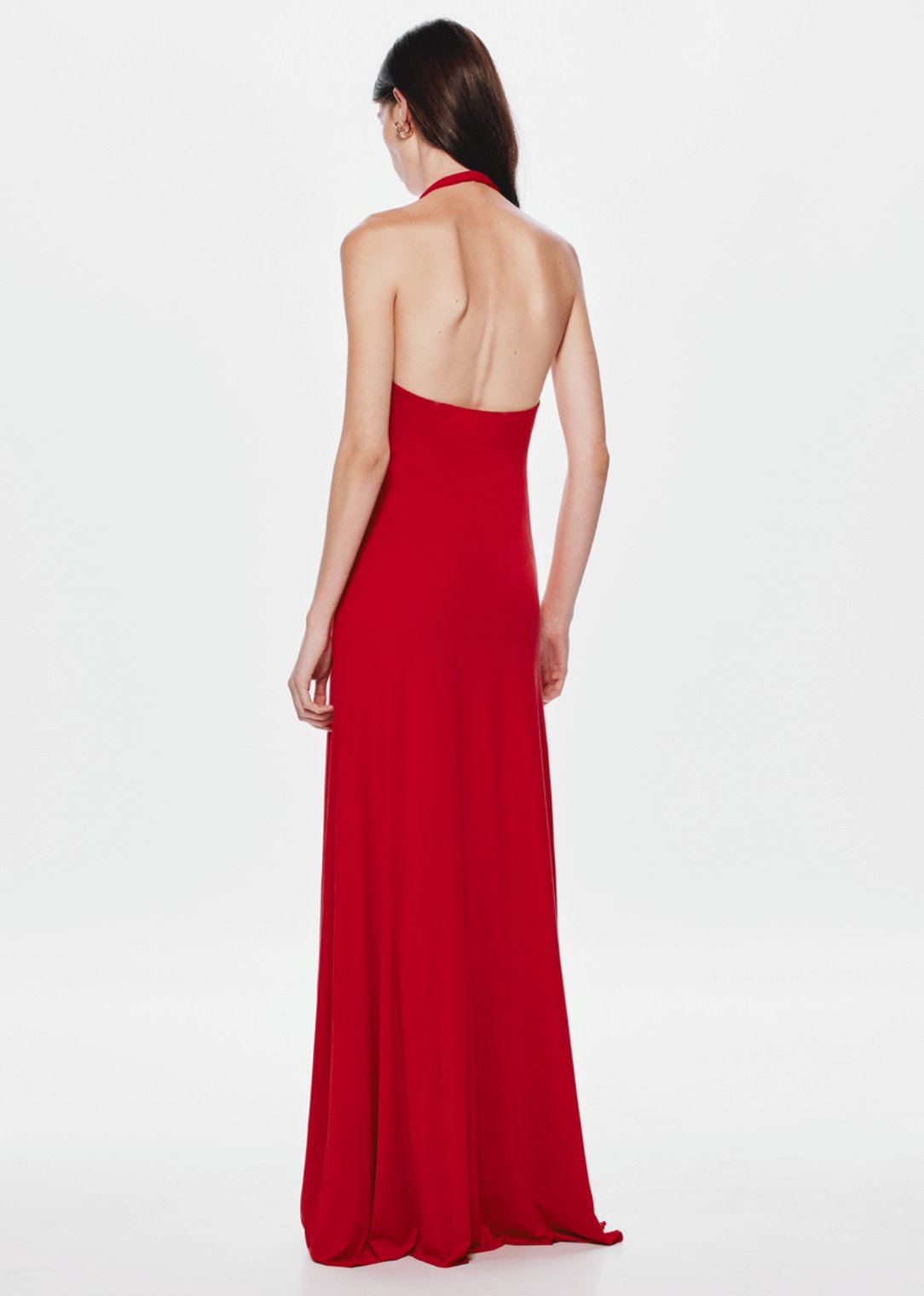 Misha The Jennifer Cupro Dress - Cherry Red Dress 