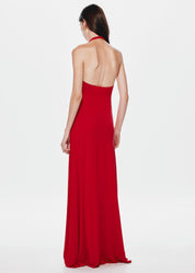 Misha The Jennifer Cupro Dress - Cherry Red Dress 