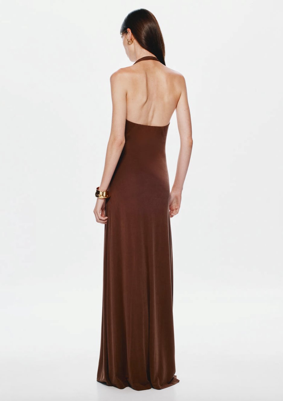 Misha The Jennifer Cupro Dress Chocolate Dress 