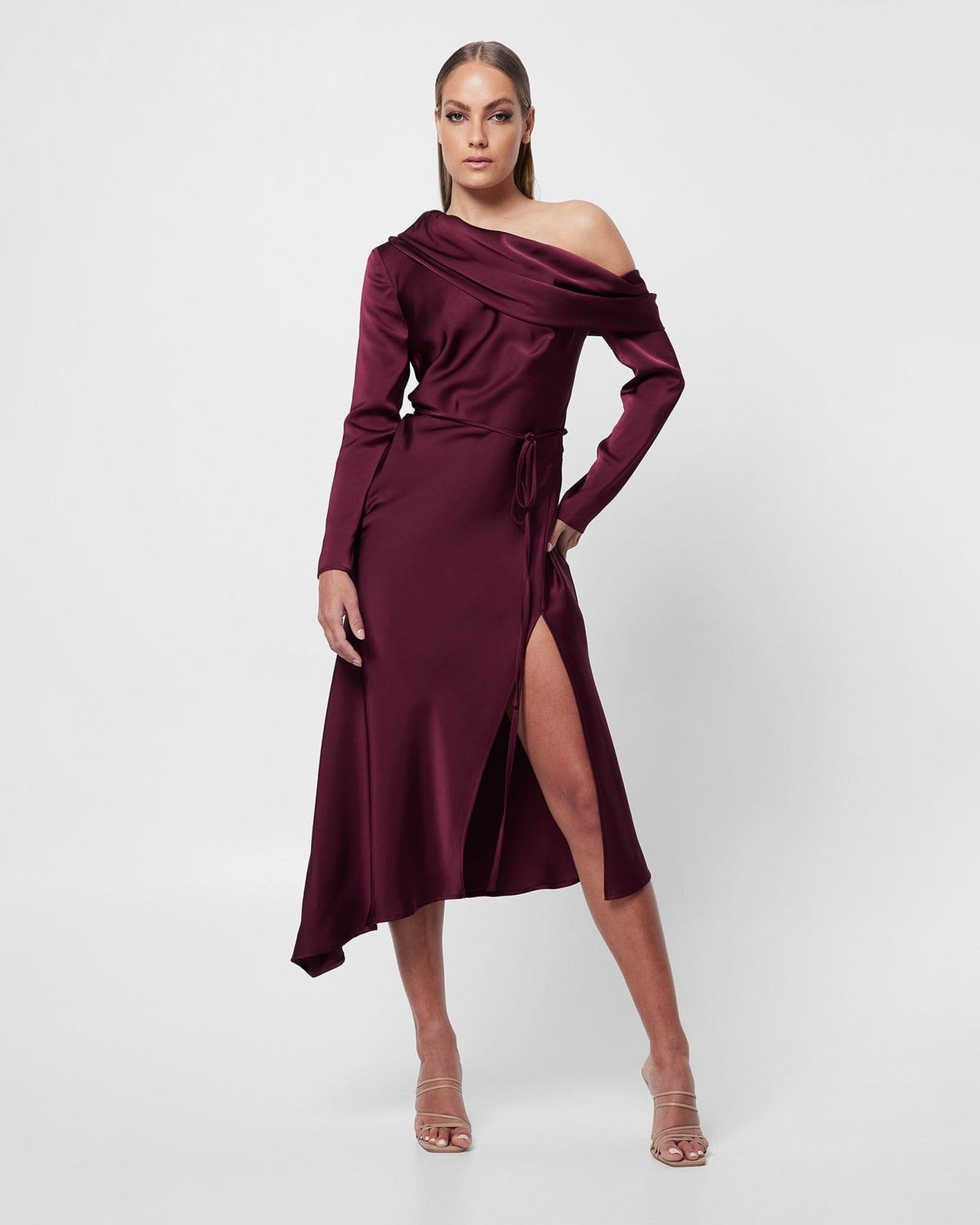 Mossman Two Souls Midi Dress Wine 