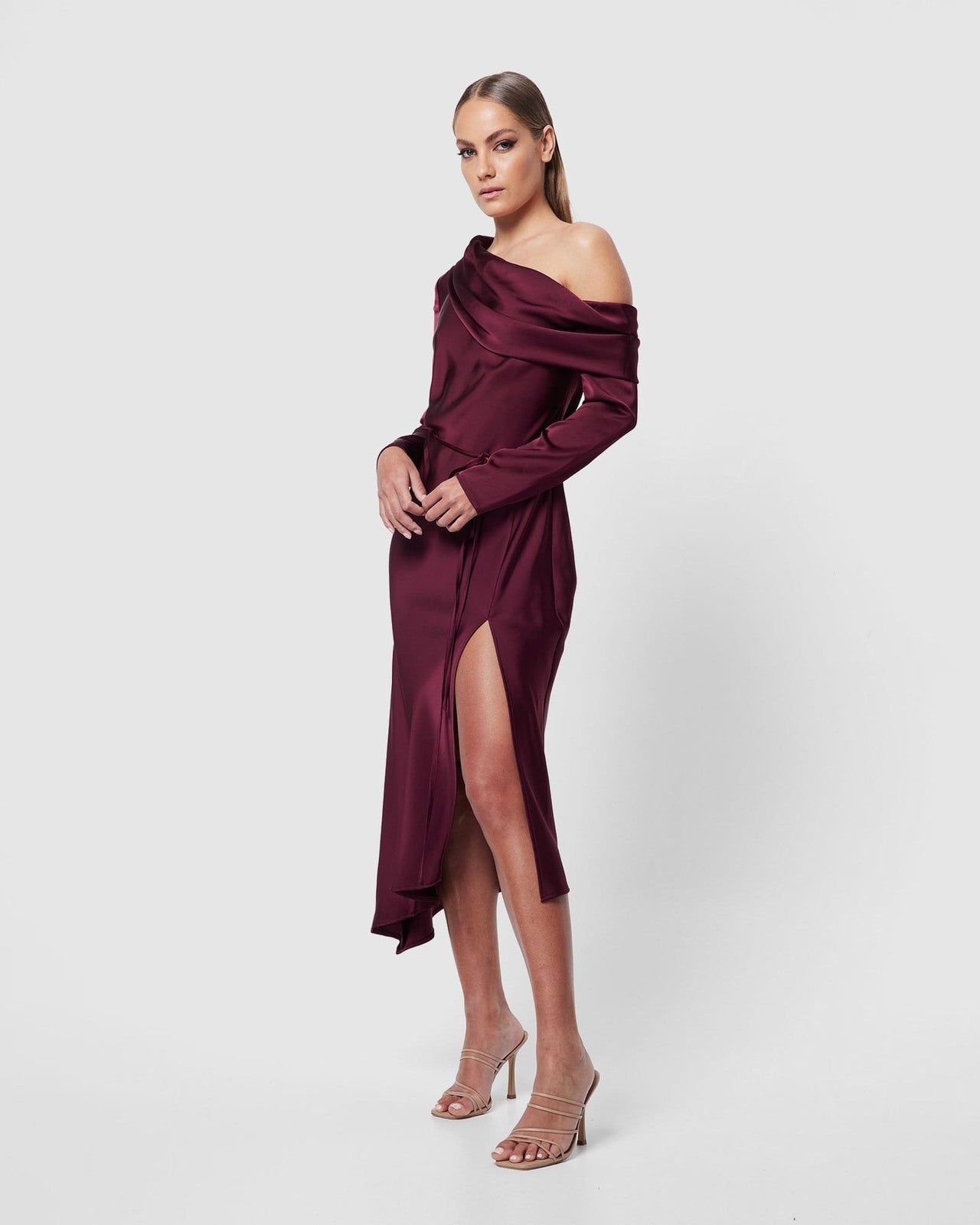 Mossman Two Souls Midi Dress Wine 