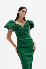 Rachel Gilbert Frey Dress Green 